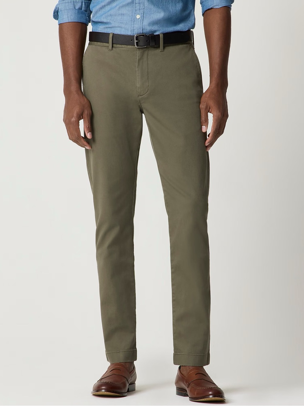 J Crew Factory Slim-fit original chino pant olive green CO399 Size 31 X 32 NWOT